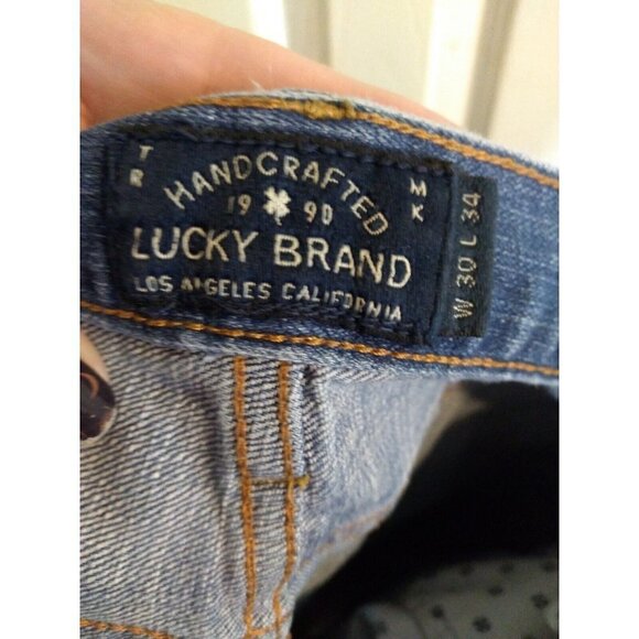 Lucky Brand Denim Jeans Straight Leg Sz 30 X 34 Mid Rise - Picture 7 of 7